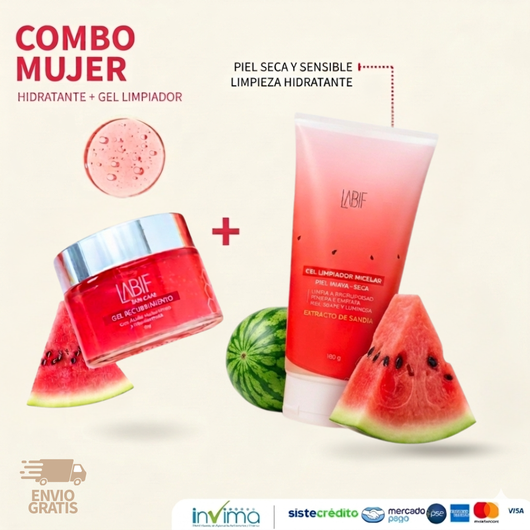 COMBO MUJER: HIDRATANTE + UN LIMPIADOR + ENVIO GRATIS