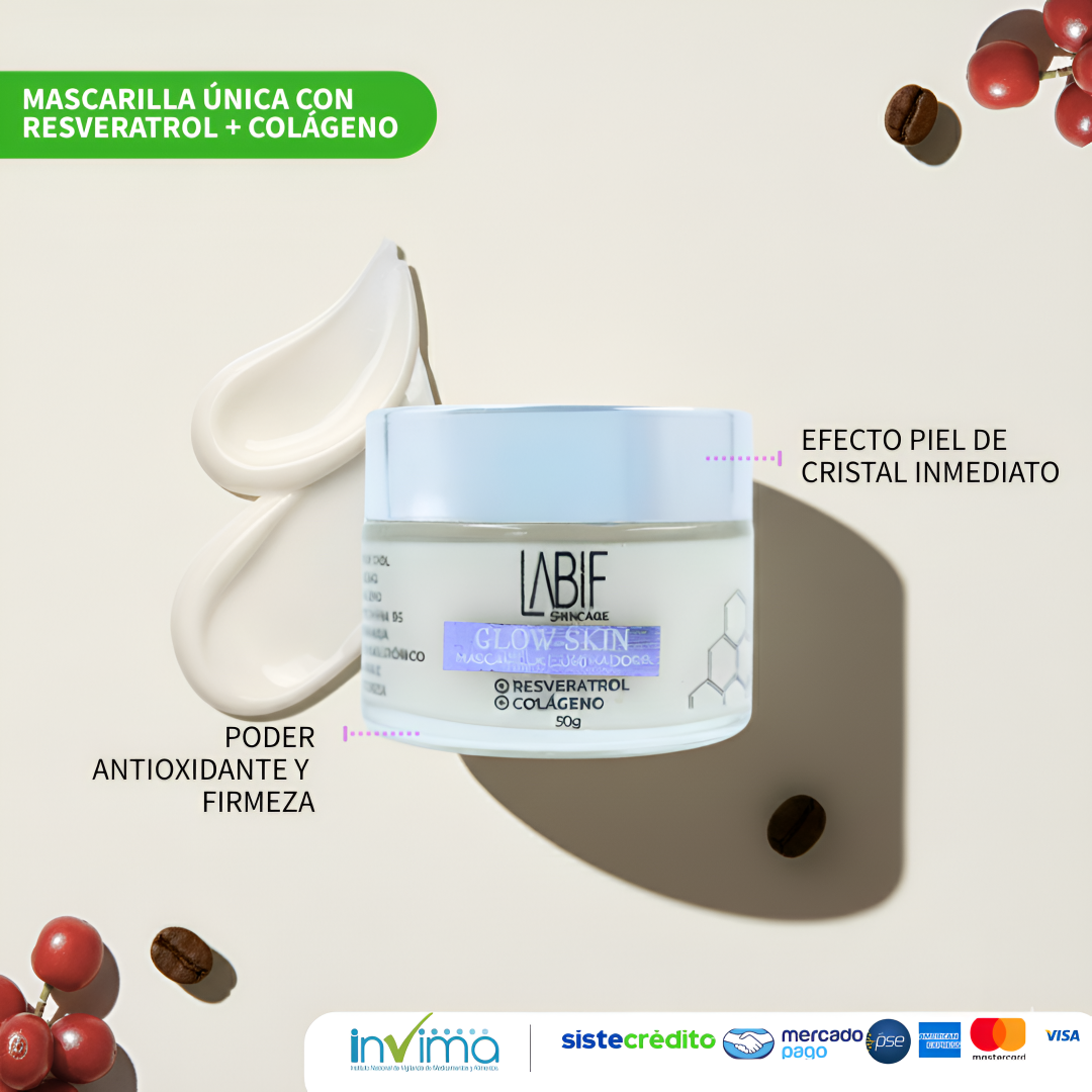 COLÁGENO + RESVERATROL GLOW-SKIN