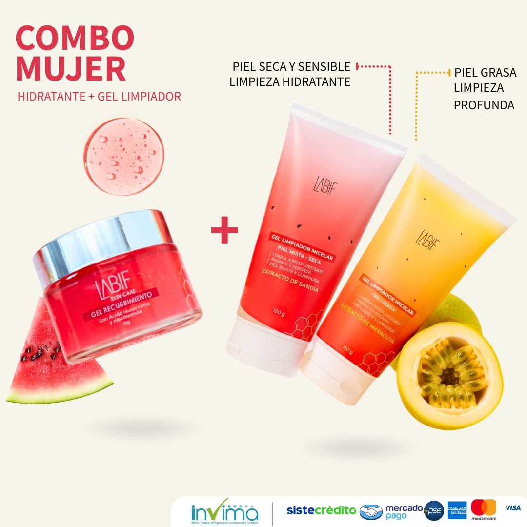 COMBO MUJER: HIDRATANTE+LIMPIADOR ENVIO GRATIS